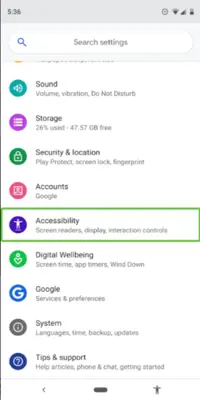 Samsung Accessibility android App screenshot 1